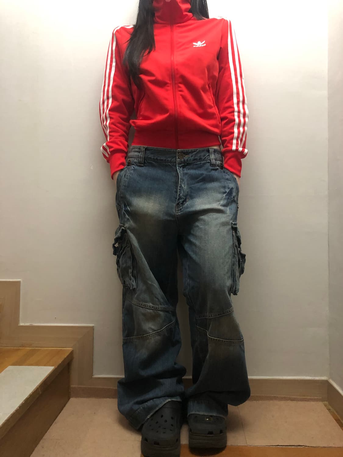 빈티지 아디다스 레드 파이어버드 져지 상품이미지4