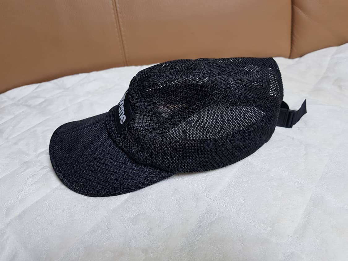 슈프림 메쉬 코듀라 캠프캡 모자 볼캡 블랙 23SS 상품이미지2