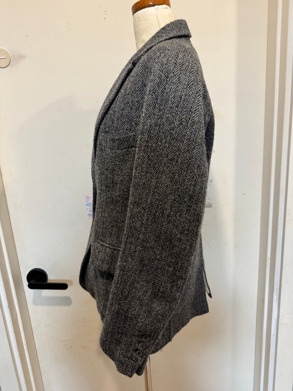 모노크롬 울 헤링본 자켓 상품이미지4