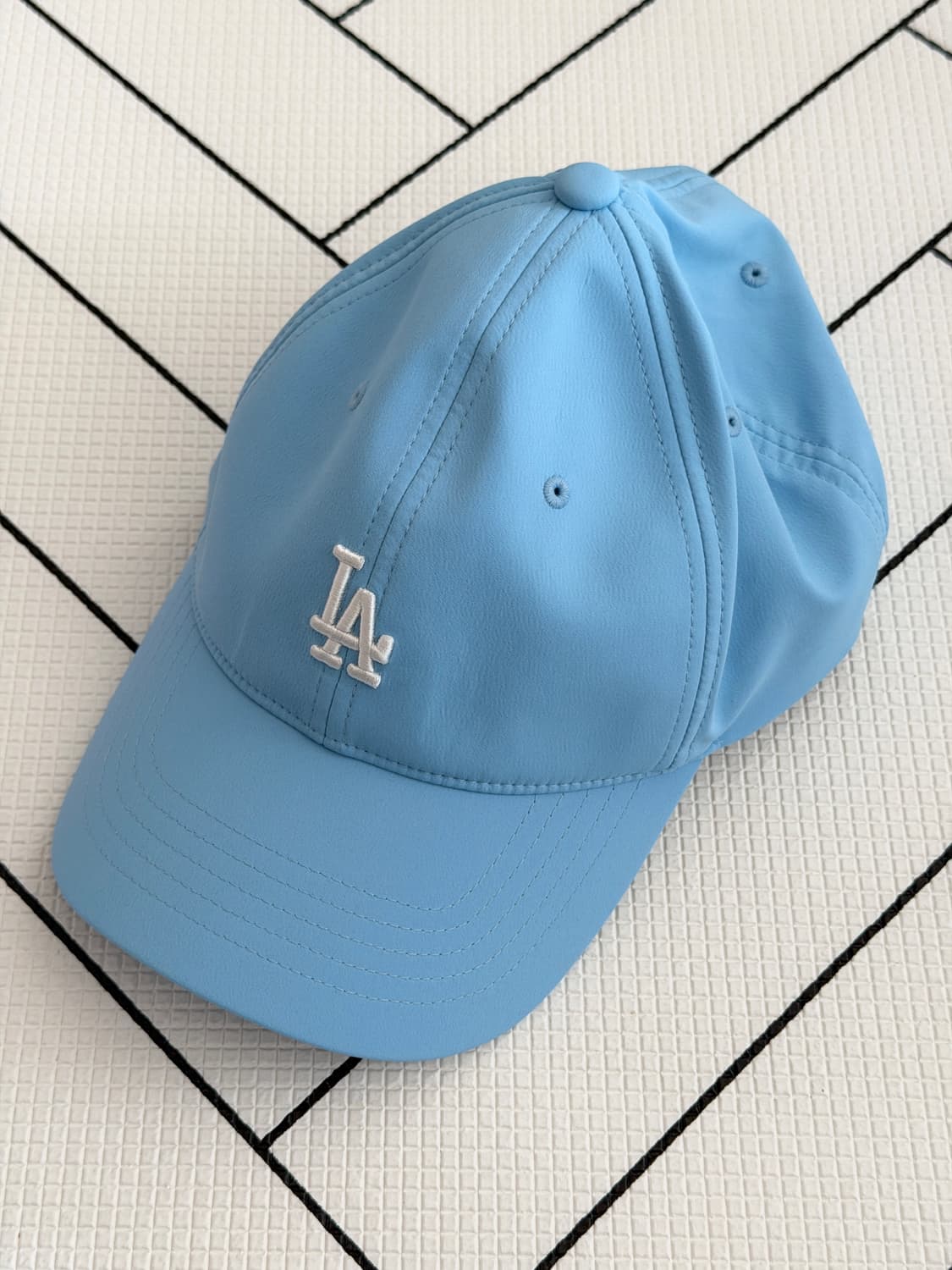 MLB 베이직 쿨필드 핏 앤 플랙스 언스트럭쳐 볼캡 블루 상품이미지4