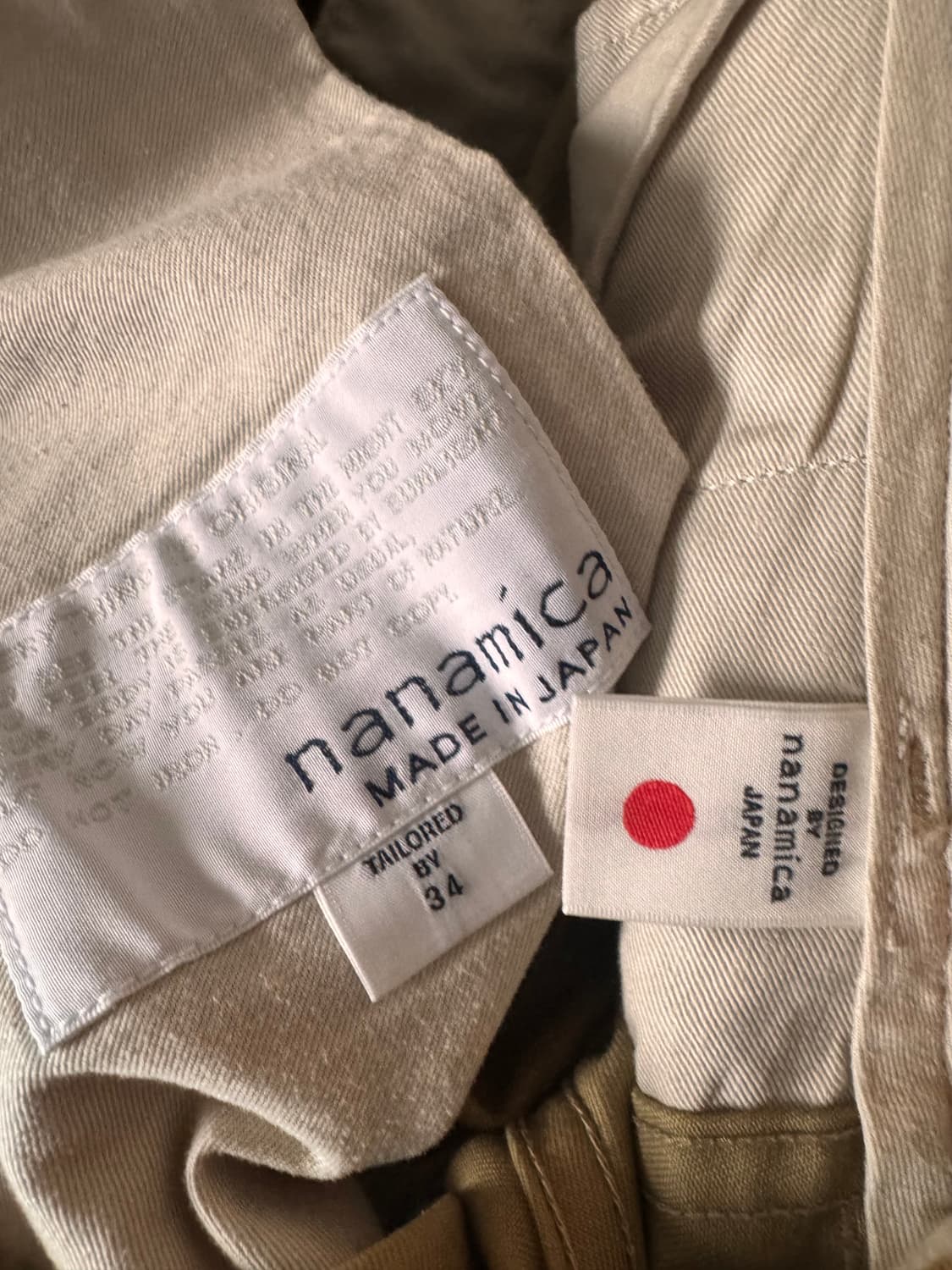 나나미카 와이드 치노 34 카키베이지 상품이미지9