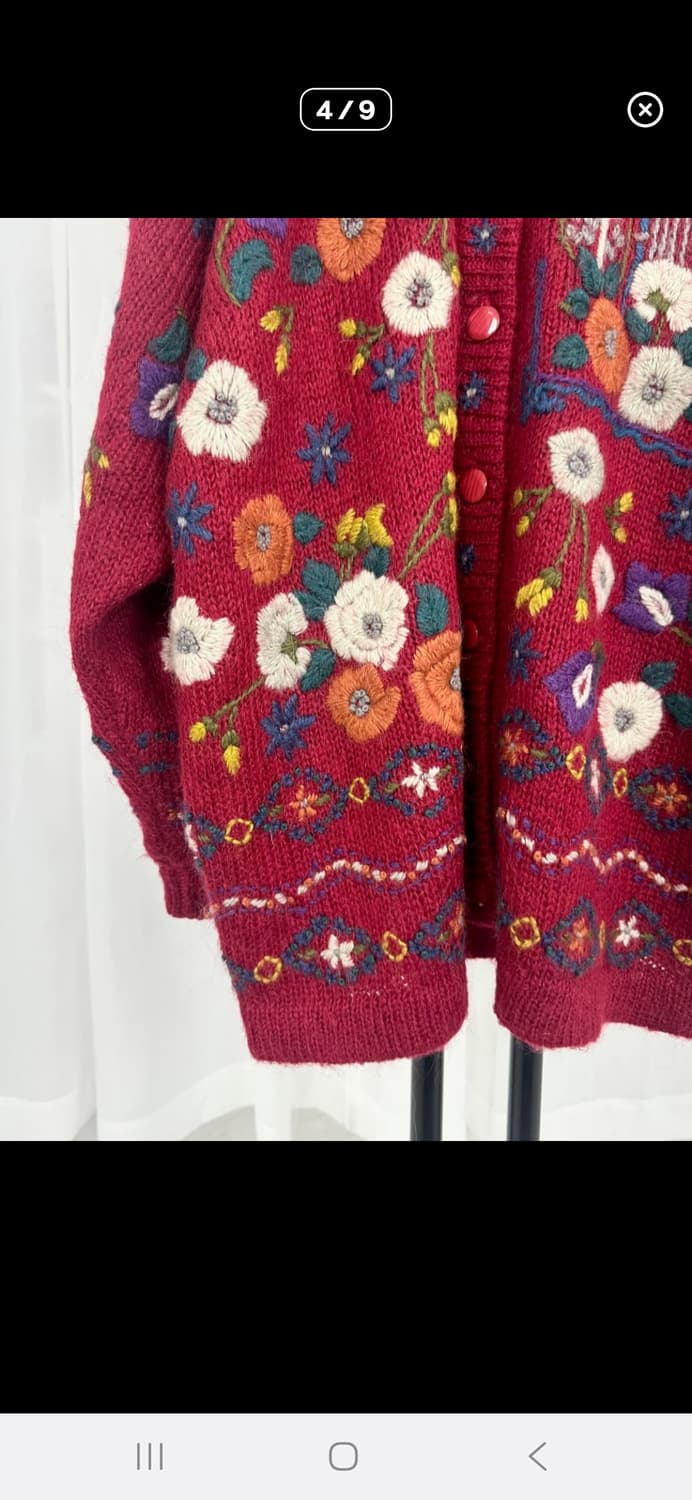 입체 꽃 니트스웨터 상품이미지4