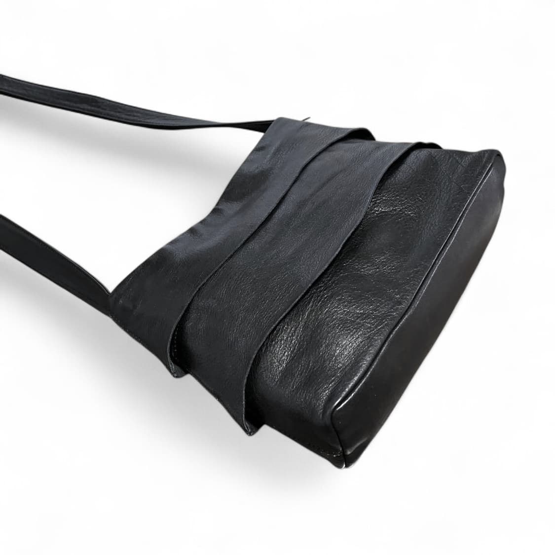 재패니즈 브랜드 니나리치 소가죽 레이어드 숄더백 꼼데나 요지 스타일 상품이미지2