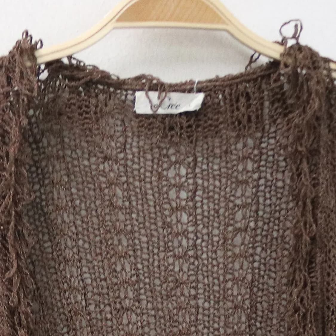 CREE 빈티지 브라운 니트 가디건 61387 상품이미지5