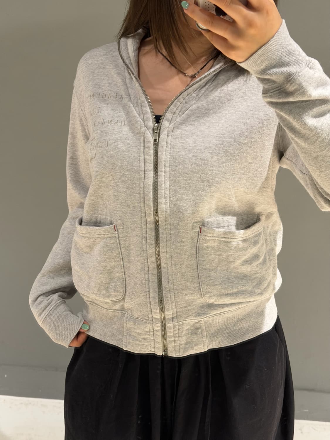 collar detail pocket zip-up 상품이미지5