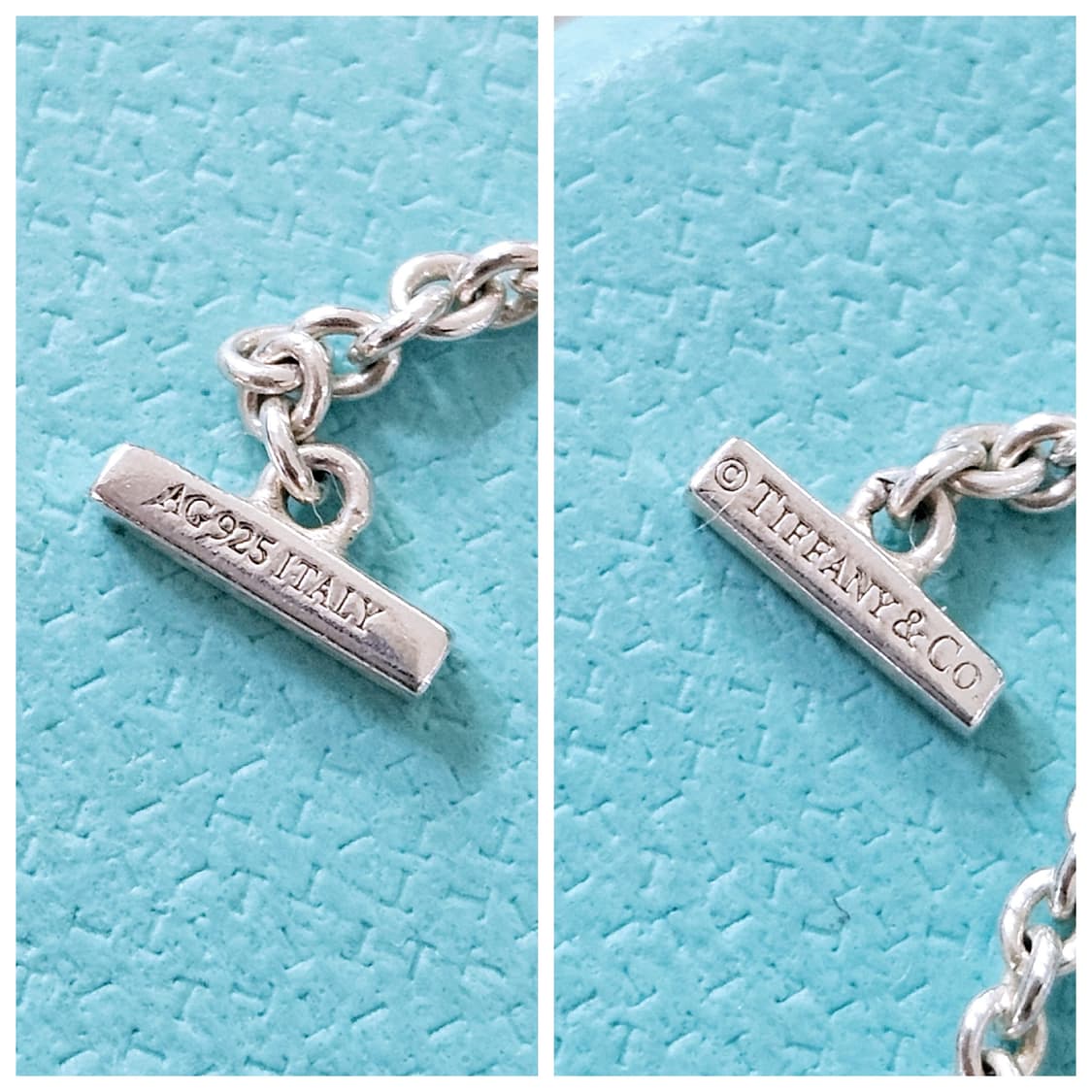 티파니앤코 실버925 티스마일 팔찌 16.5cm [정품/풀구성] 상품이미지3