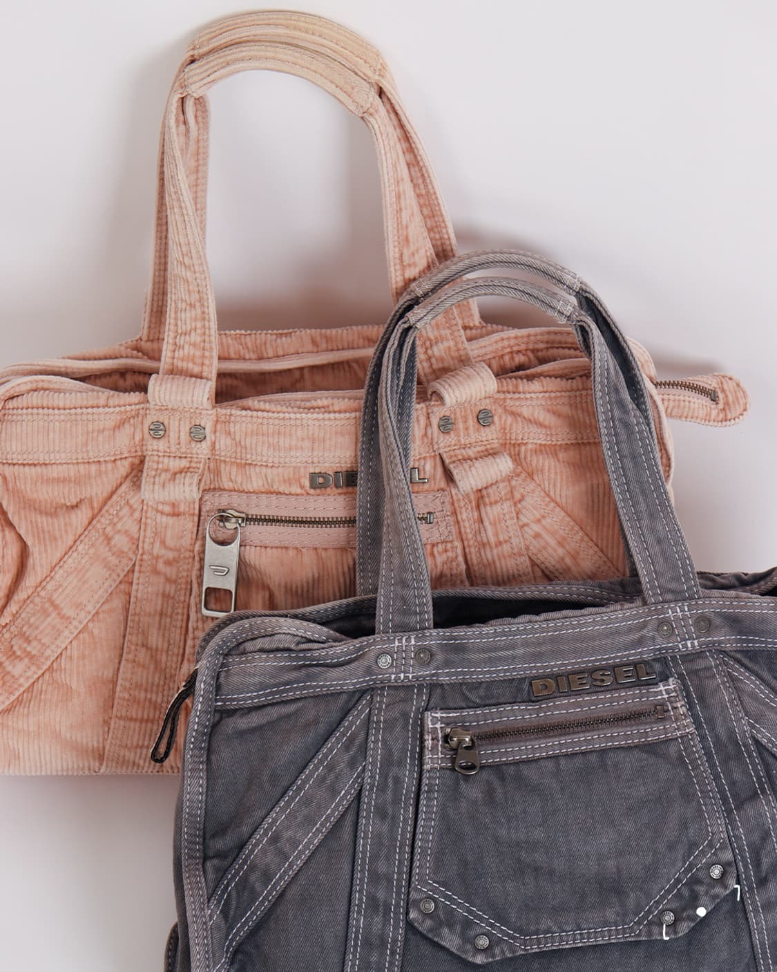 [DIESEL] 핑크 코듀로이 유틸리티 토트/숄더백 상품이미지10