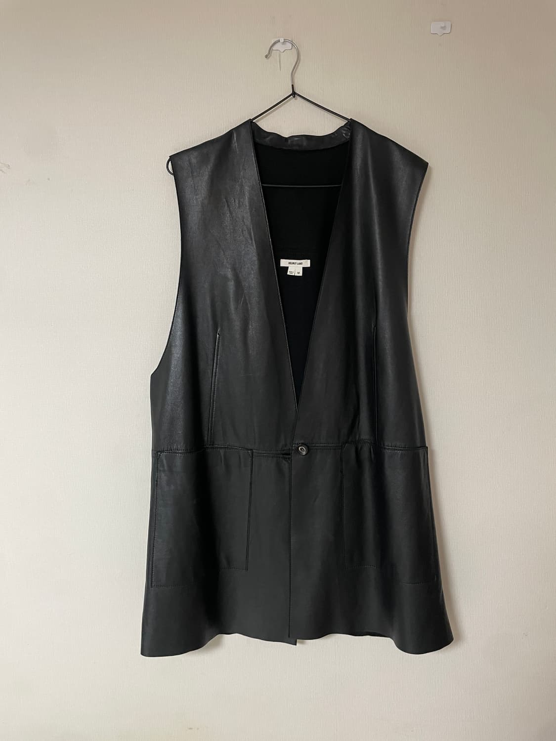 헬무트 랭 레더 베스트 M 상품이미지8