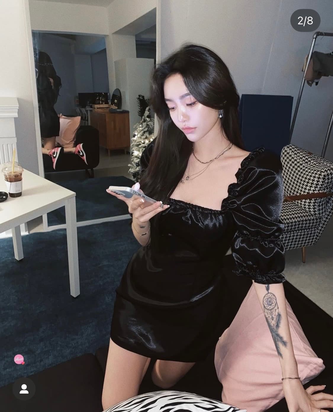 페일제이드 새틴 원피스 상품이미지6