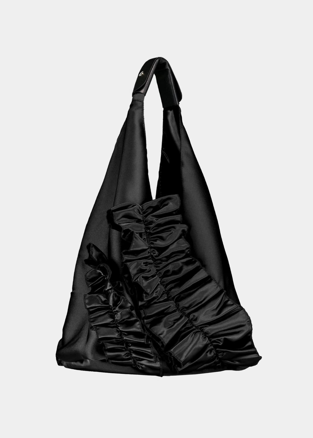 생긴스튜디오 오리가미 러플백 블랙 상품이미지2