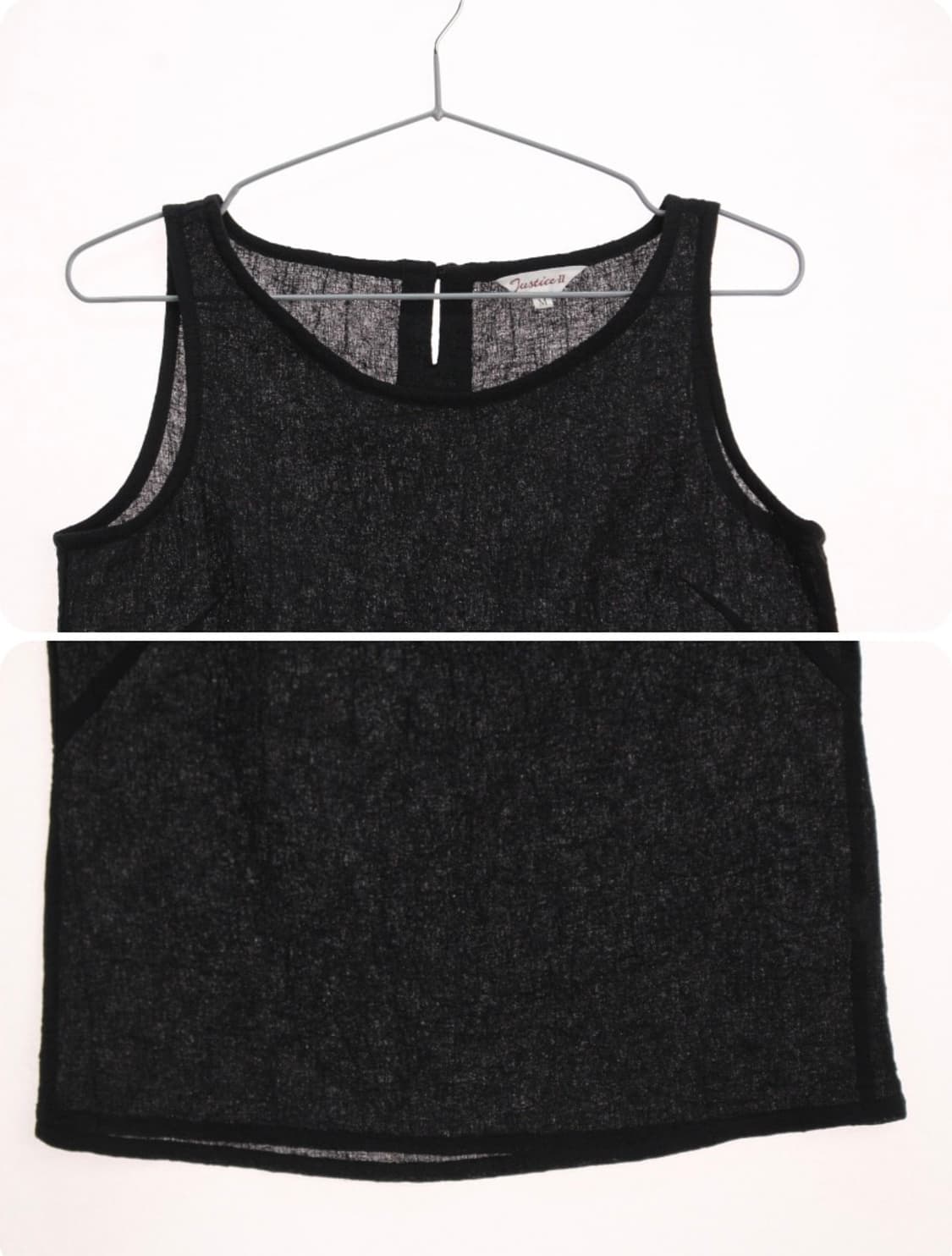 폴리 소재 빈티지 민소매 나시 상품이미지2