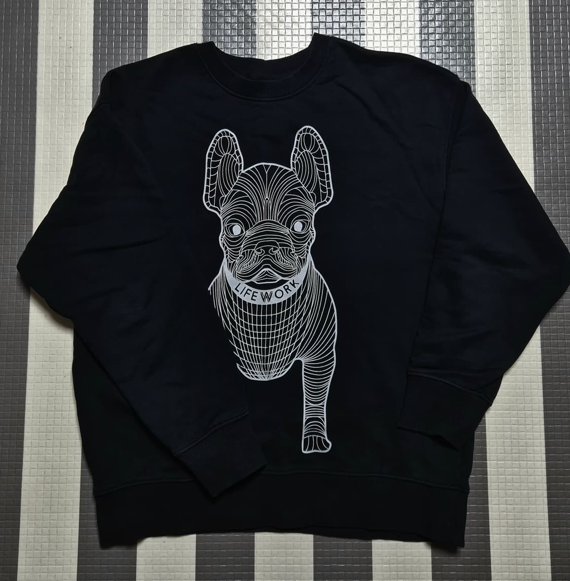 LifeWork 맨투맨 블랙 S 상품이미지1