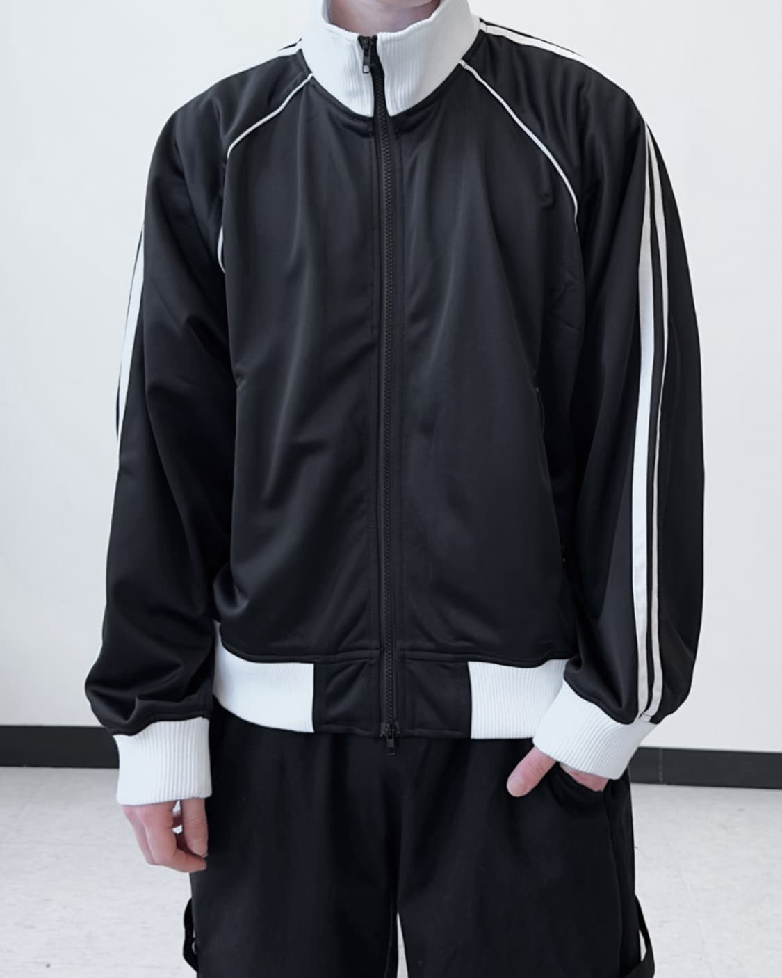 더블 라인 트랙 저지 자켓 상품이미지1