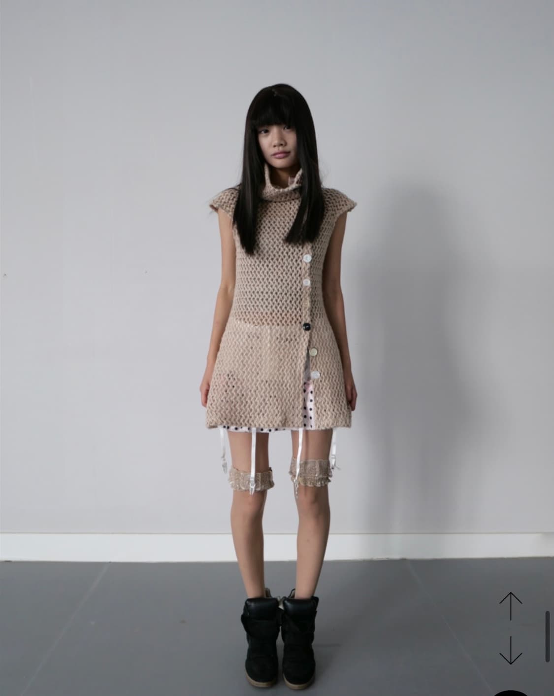 베이비랩 코르셋 원피스 누드핑크 상품이미지3