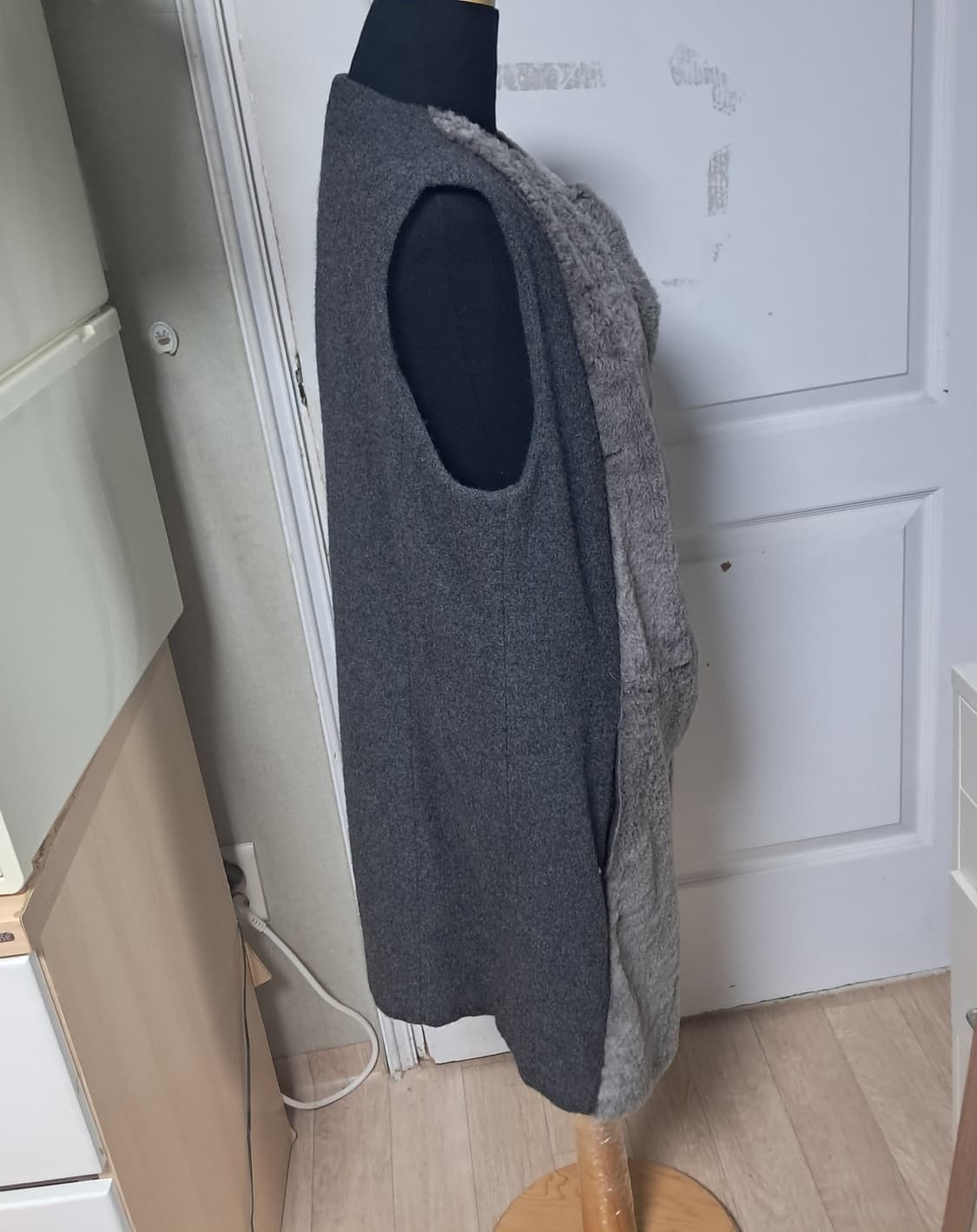 파비아나필라피 양털 롱베스트 퍼조끼 L(55~77) 상품이미지3