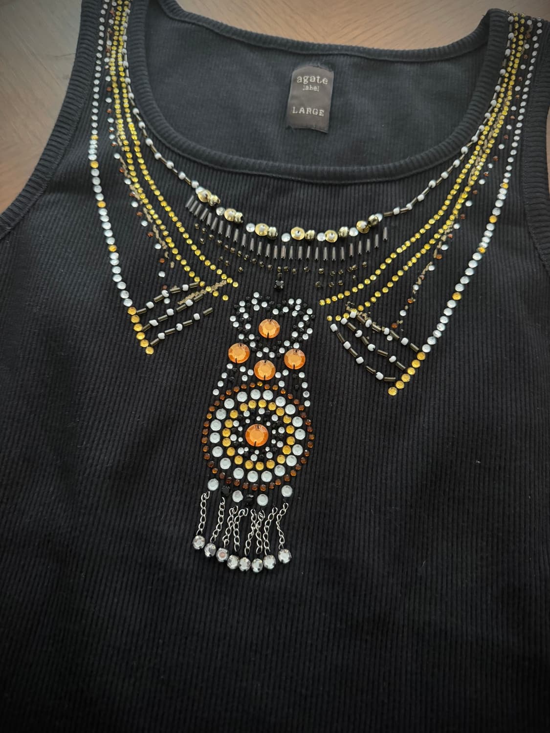 Agate label sleeveless 상품이미지3
