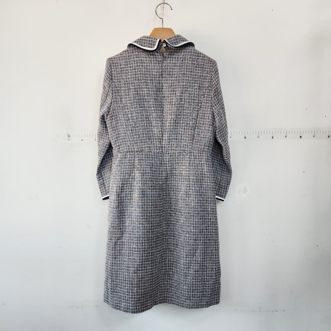 ULMIA STAFF 트위드 카라넥 긴팔 원피스 상품이미지5