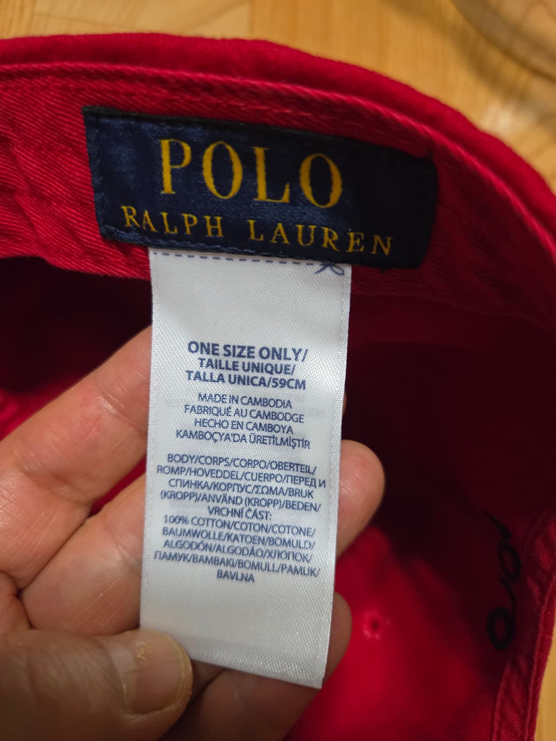 폴로 랄프로렌 정품 레드 볼캡 모자 상품이미지5