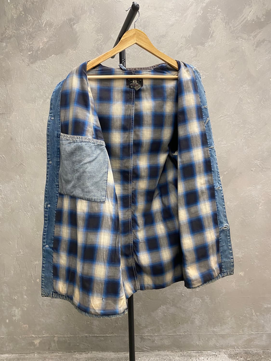 [S] 90s RRL 더블알엘 랄프로렌 페이디드 데님 초어자켓 상품이미지6