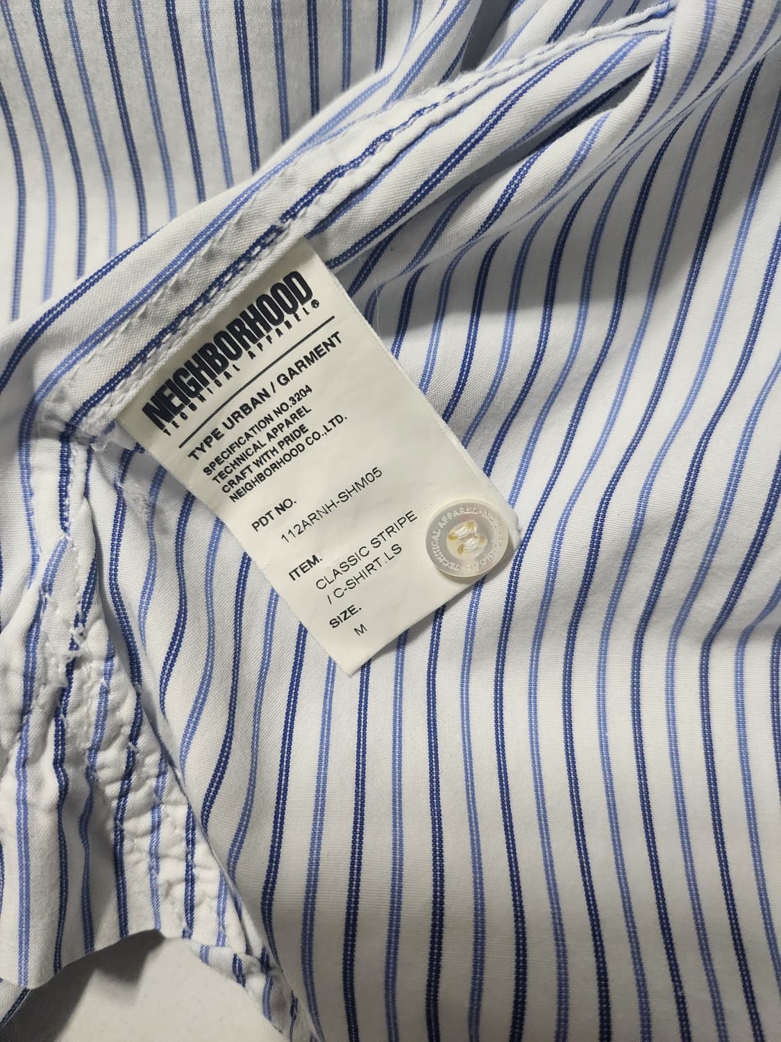 네이버후드 스트라이프 셔츠 상품이미지5