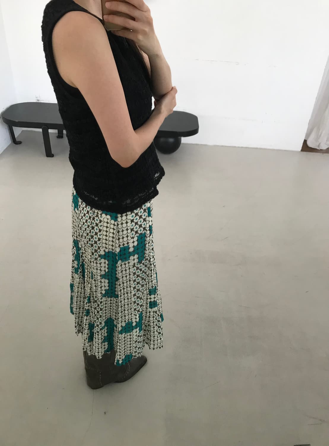 vintage black lace sleeveless 상품이미지7