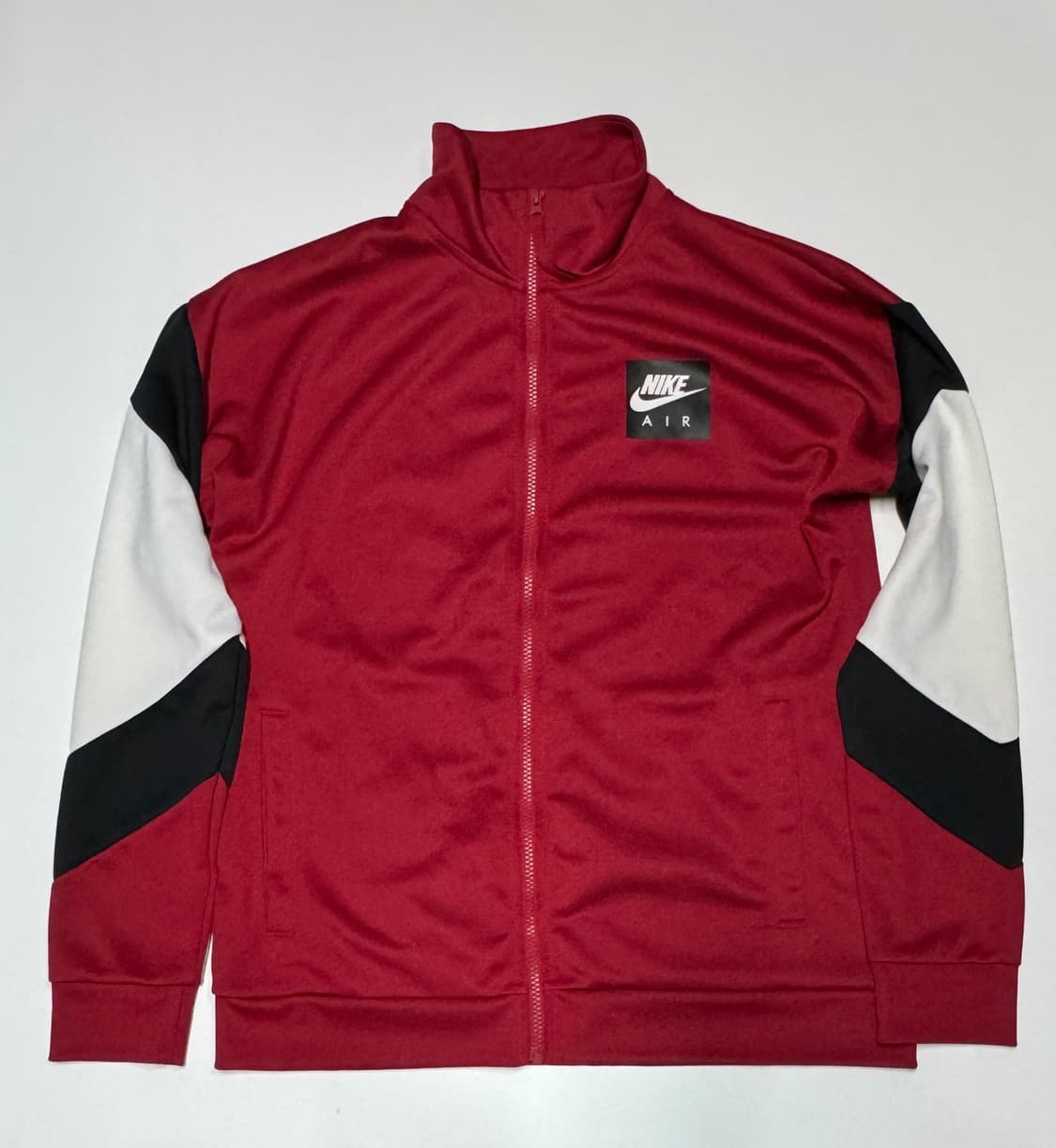 나이키 에어 컬러블록 집업 져지 레드 상품이미지1