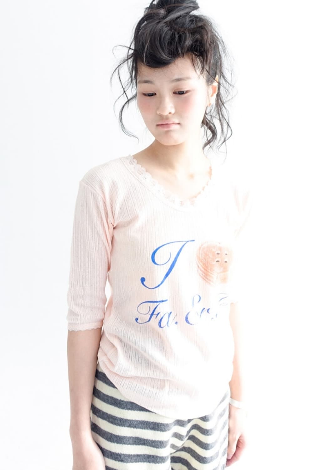fa.er.ie lace T-shirt (pink) 상품이미지5