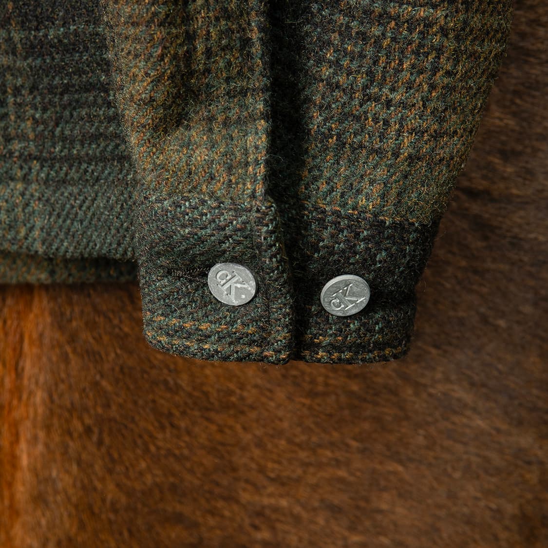 [100] 90s~ 캘빈클라인 CKJ 울 체크 블루종  상품이미지4