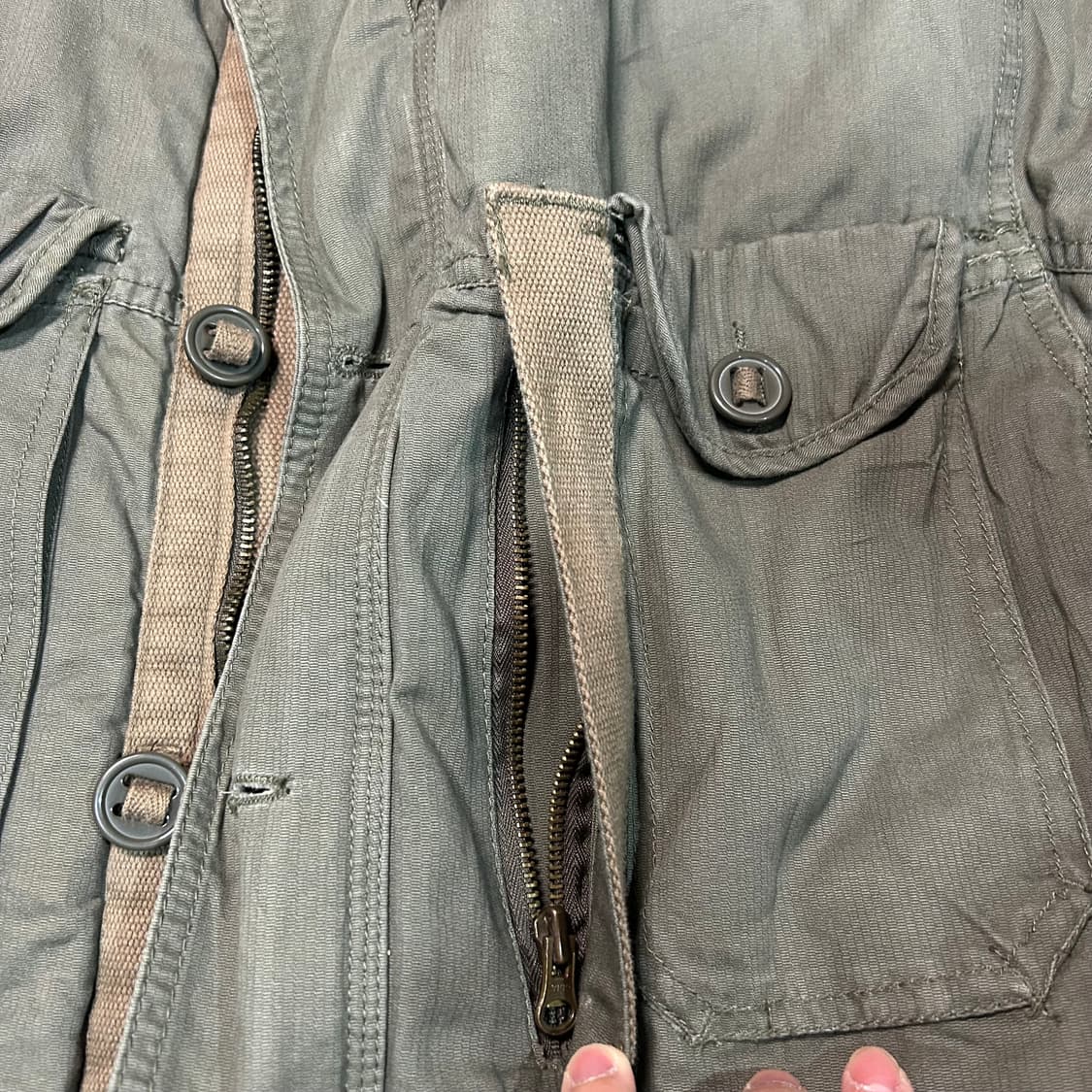[XL] 일본 빈티지 견장 야상 자켓 상품이미지4