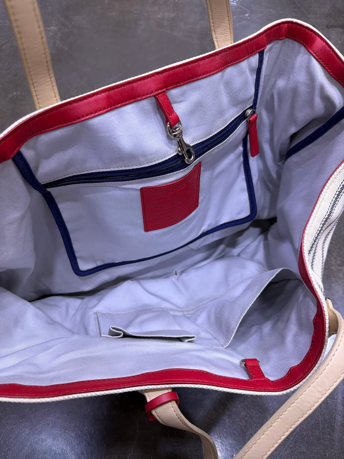 코치 x 세인트제임스 콜라보 시티 코튼 토트백 쇼퍼백 상품이미지7