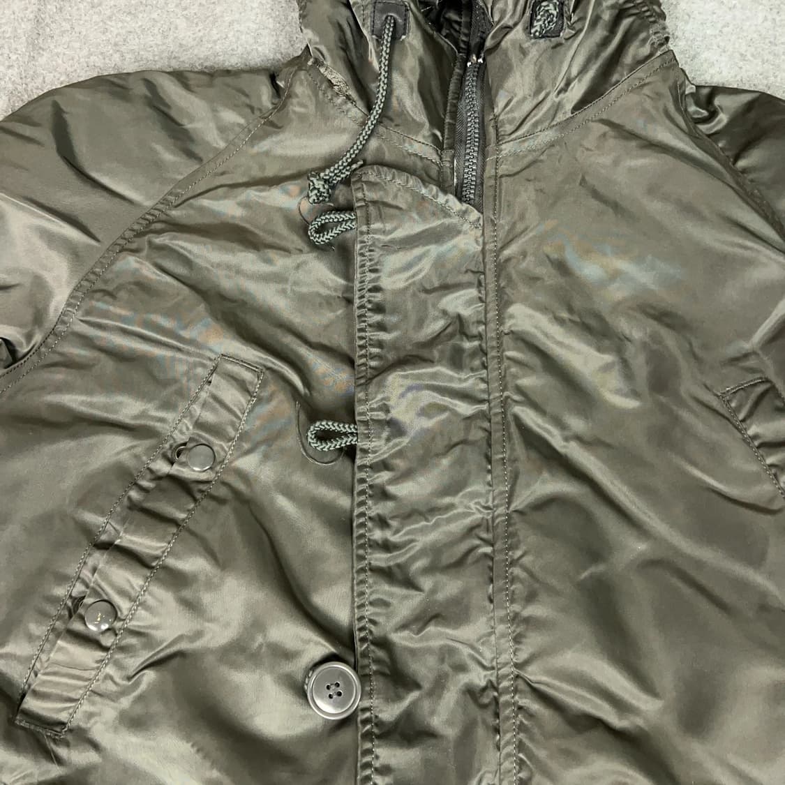 90s~00s 미공군 납품용 알파 인더스트리 N-3B 파카 올리브그린 상품이미지2