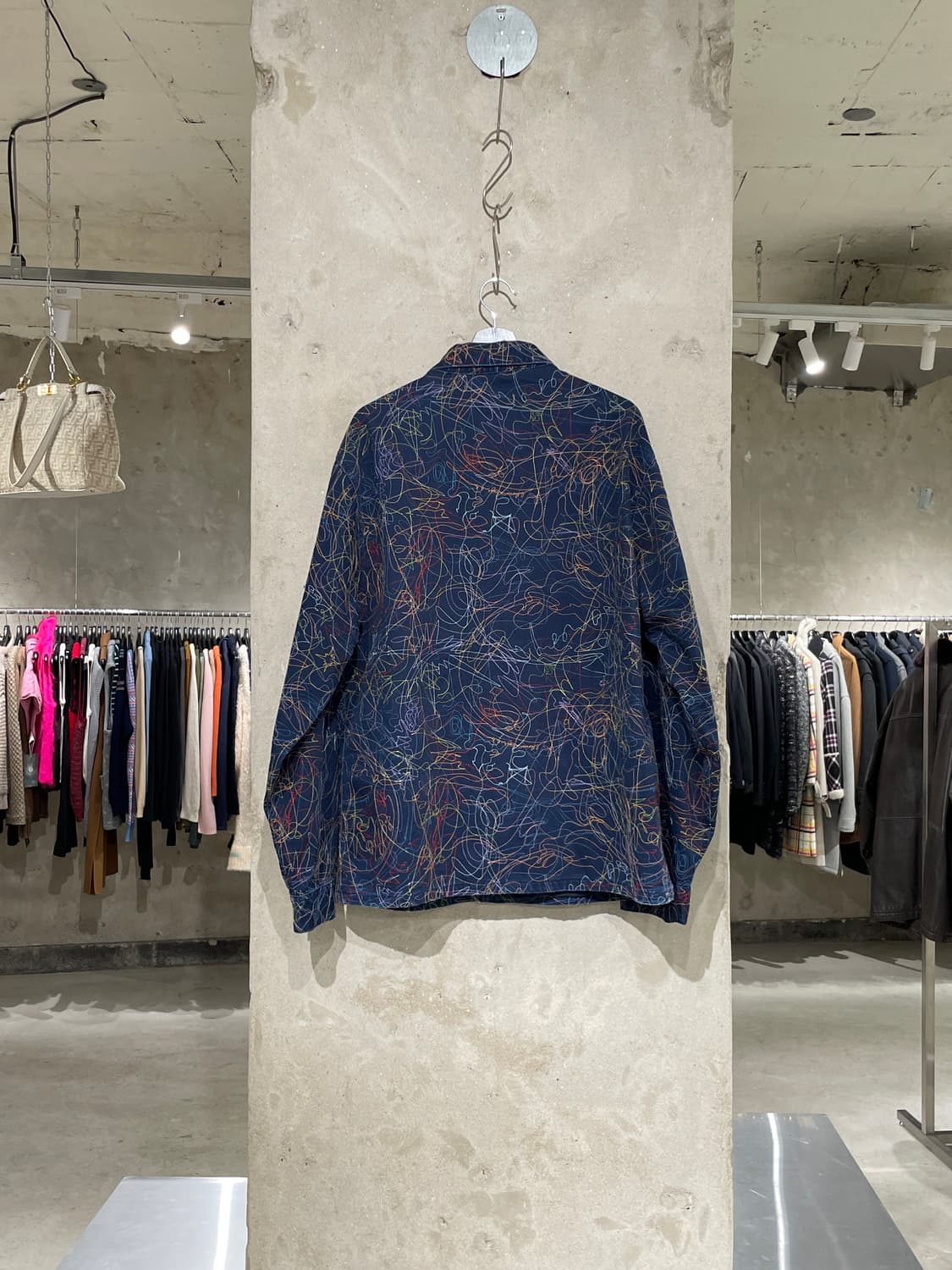 빌리어네어 보이즈 클럽 네이비 갤럭시 히든 버튼 자켓 상품이미지6