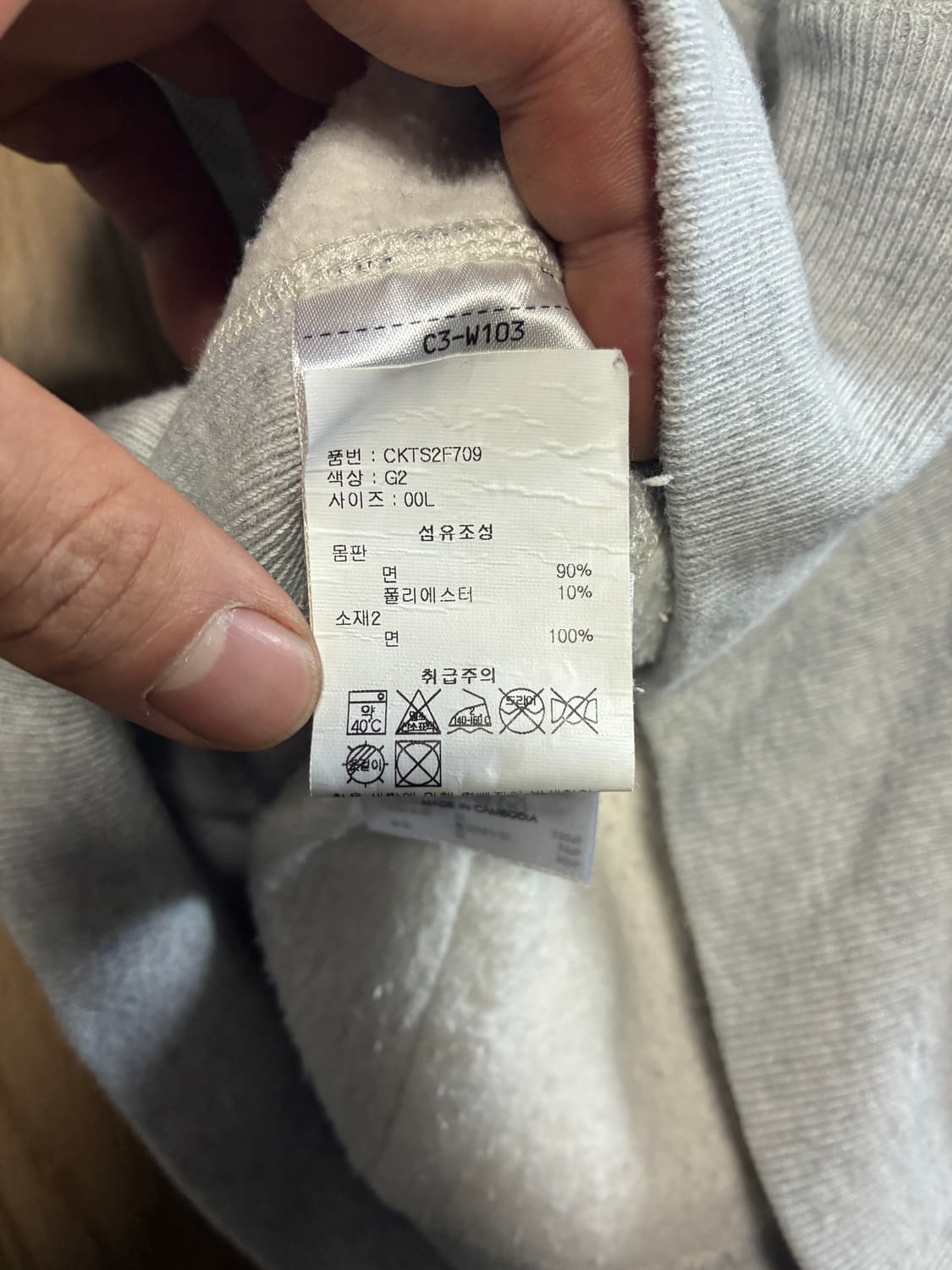 L) 챔피온 리버스위브 후드집업 라이트 그레이 상품이미지4