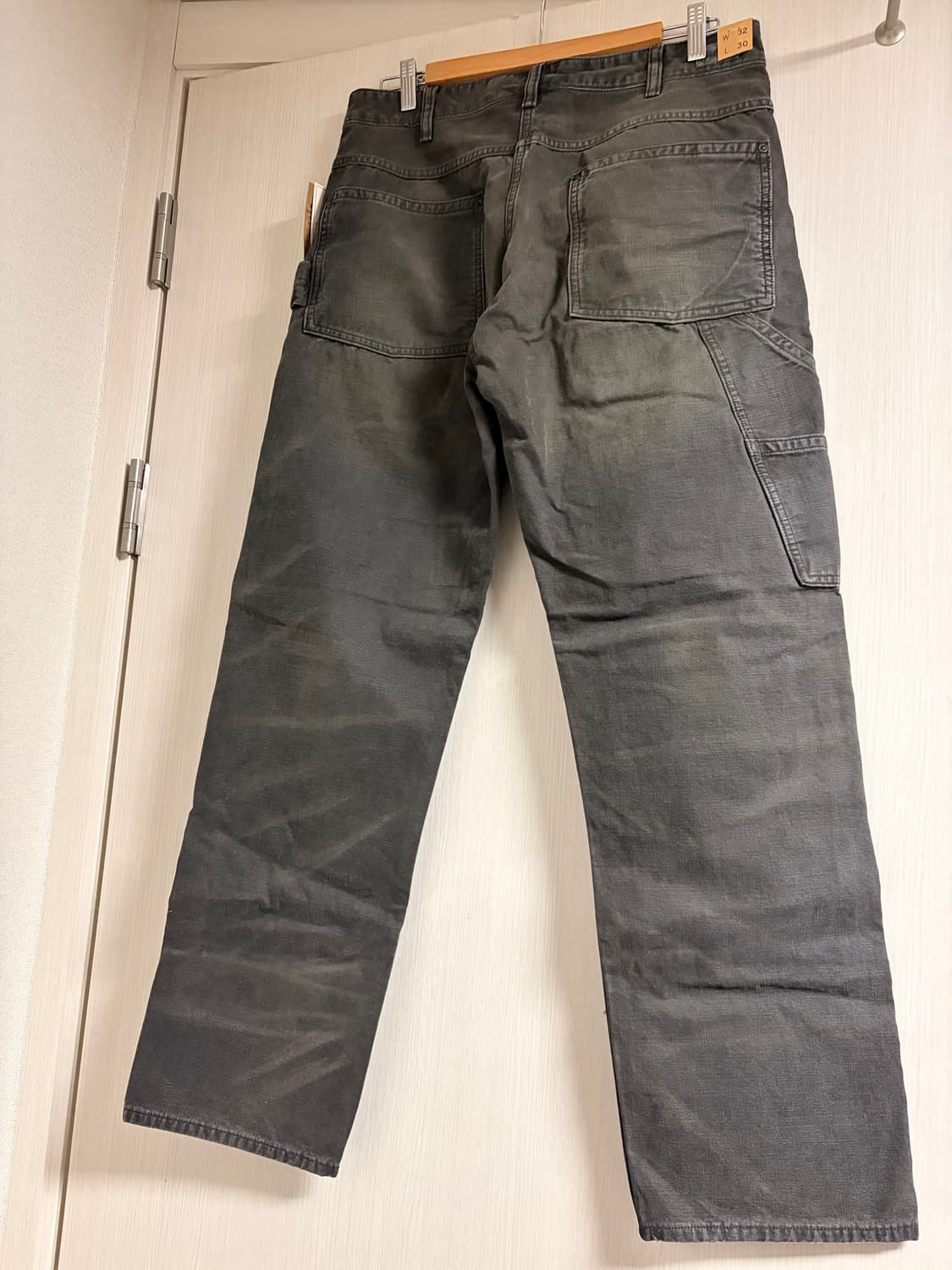 RRL 더블알엘 엔지니어핏 캔버스 카펜터 팬츠 블랙 32/30 상품이미지3