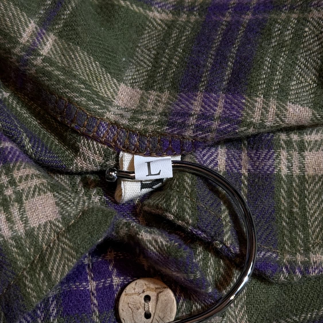 빈티지 체크 셔츠 원피스 상품이미지3