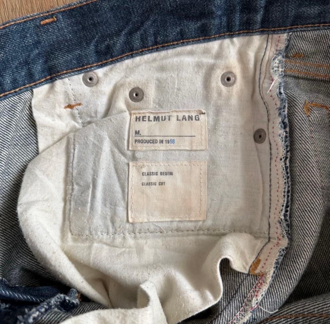헬무트랭 98 클레식 컷 데님 상품이미지3