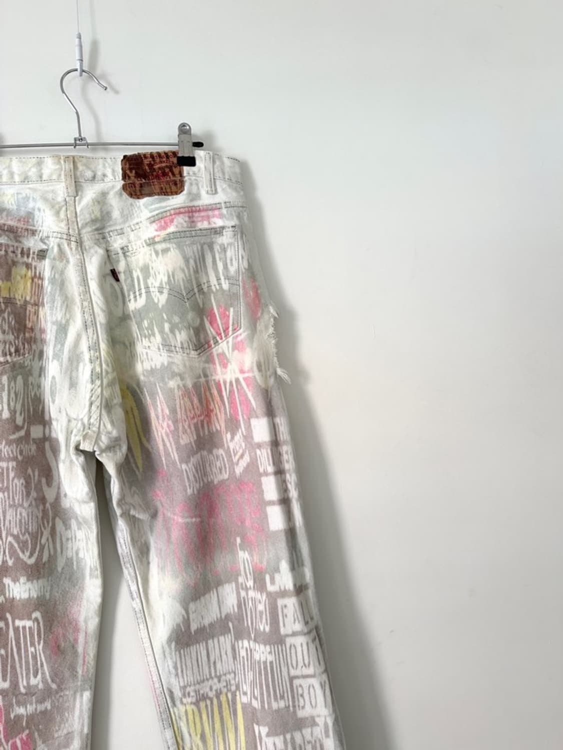 LEVI'S 501 90s custom painted pants  상품이미지4
