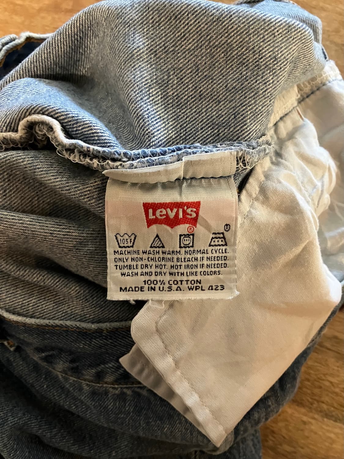 90s USA 빈티지 리바이스 501 데님 팬츠 빅사이즈 상품이미지9