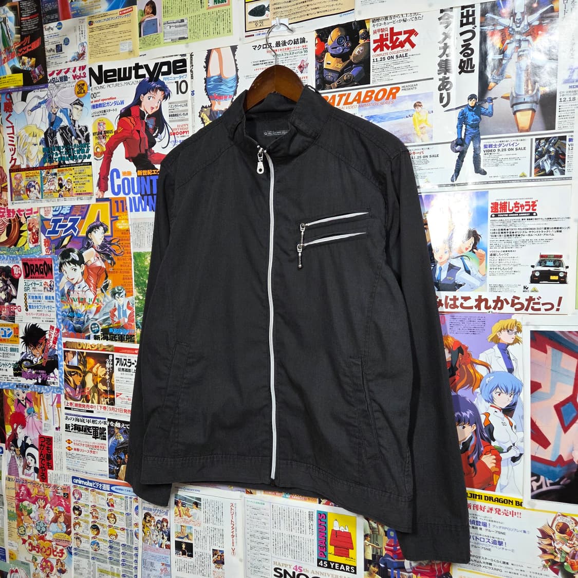 JPN 블랙 지퍼 포인트 펑크 락시크 집업 상품이미지2