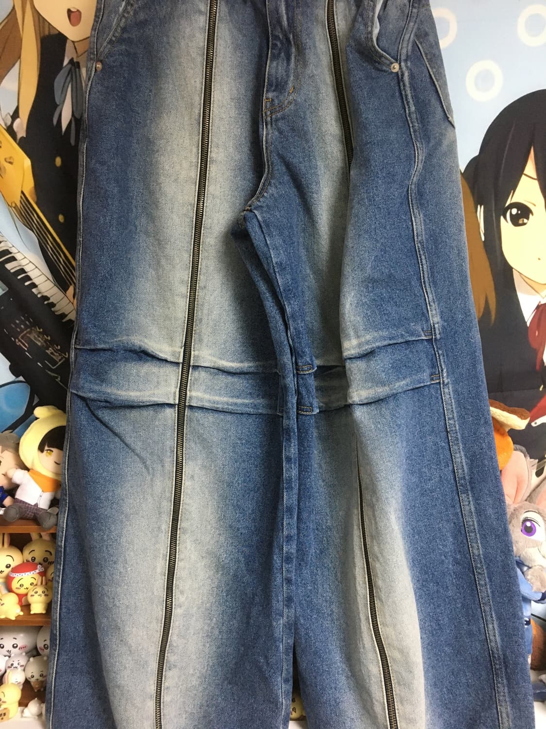 [이우가마카라스] Long Zipper Denim Pants 데님팬츠 상품이미지1