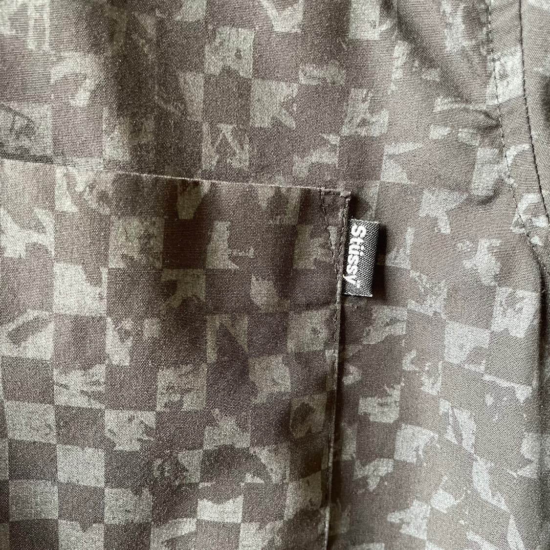 90s 스투시 반팔 체크셔츠 상품이미지4