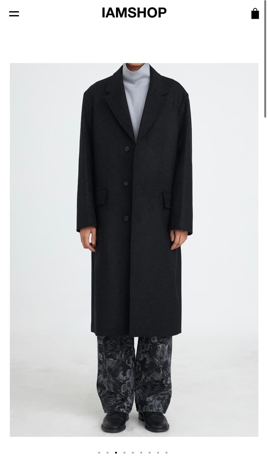 유스 체스터필드 코트 차콜그레이 moon(M) 사이즈 상품이미지2