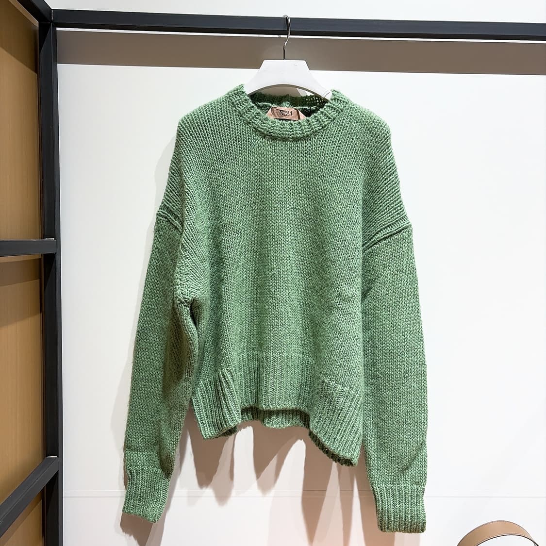 (정품/새상품) N21 여성 라이트그린 울 블렌드 니트 상품이미지1