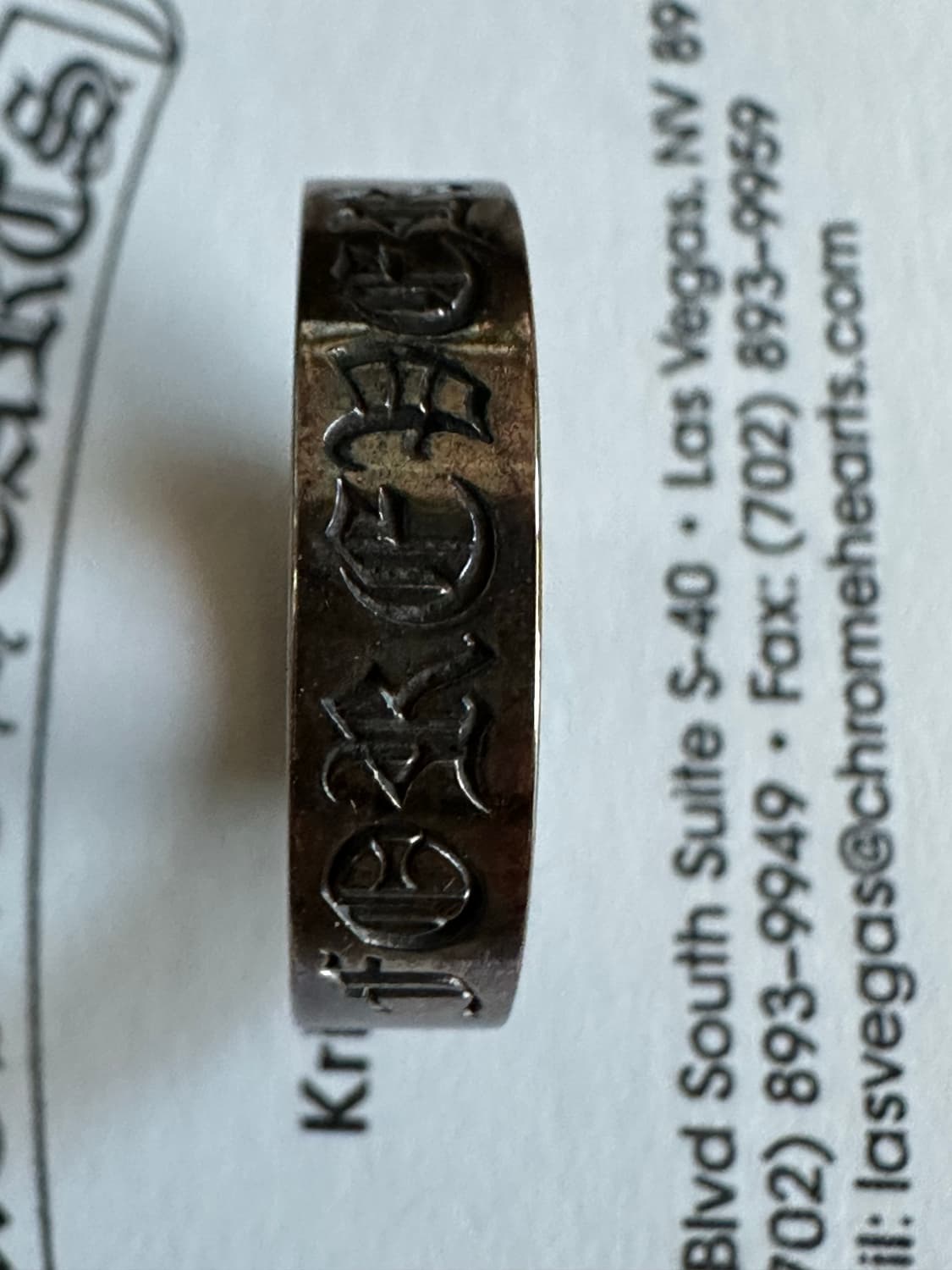 us9.5 크롬하츠 스페이서 포에버링 6mm 상품이미지5