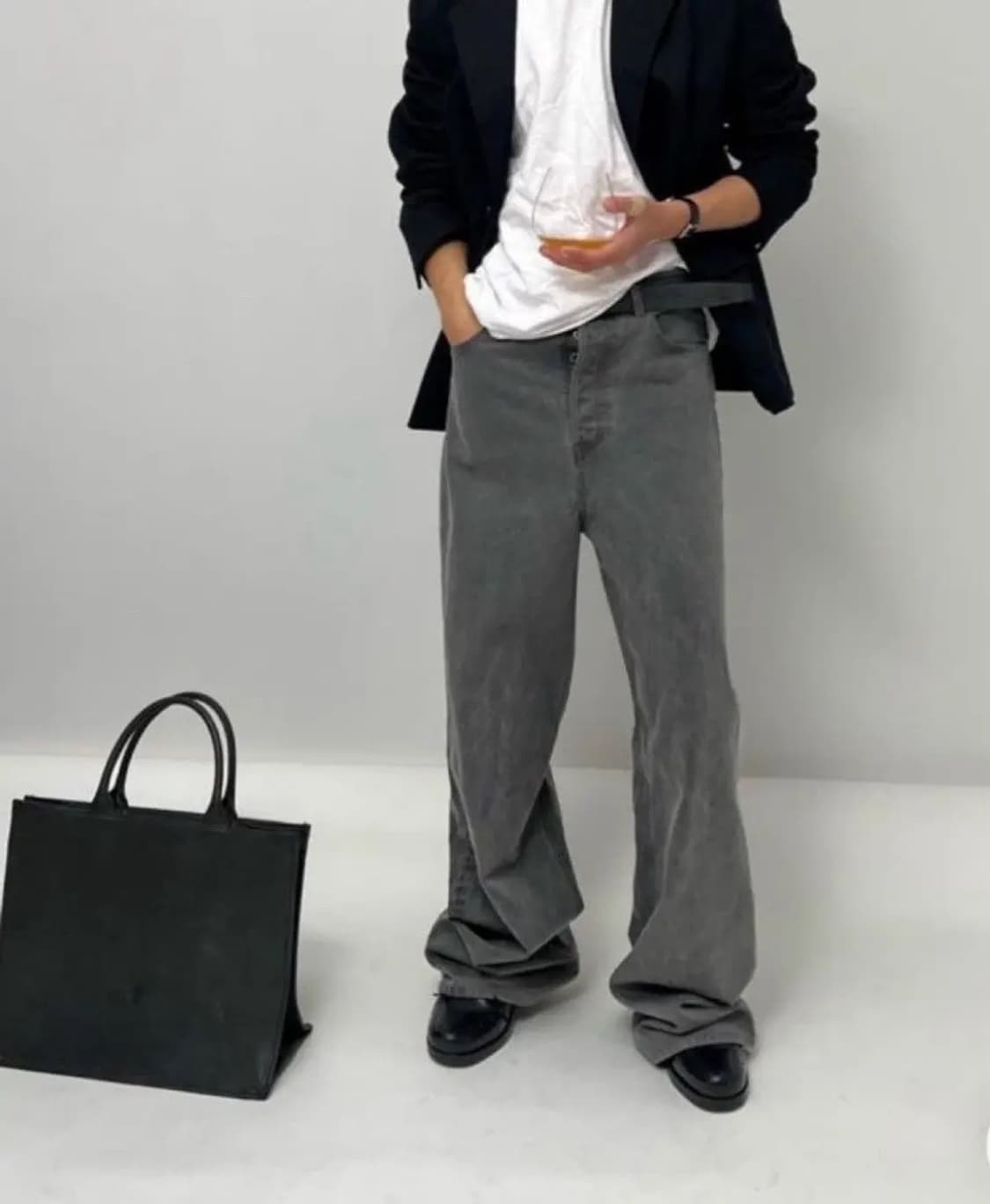 3) vuja de 부자데 PL 데님 팬츠 언이븐다이 상품이미지1