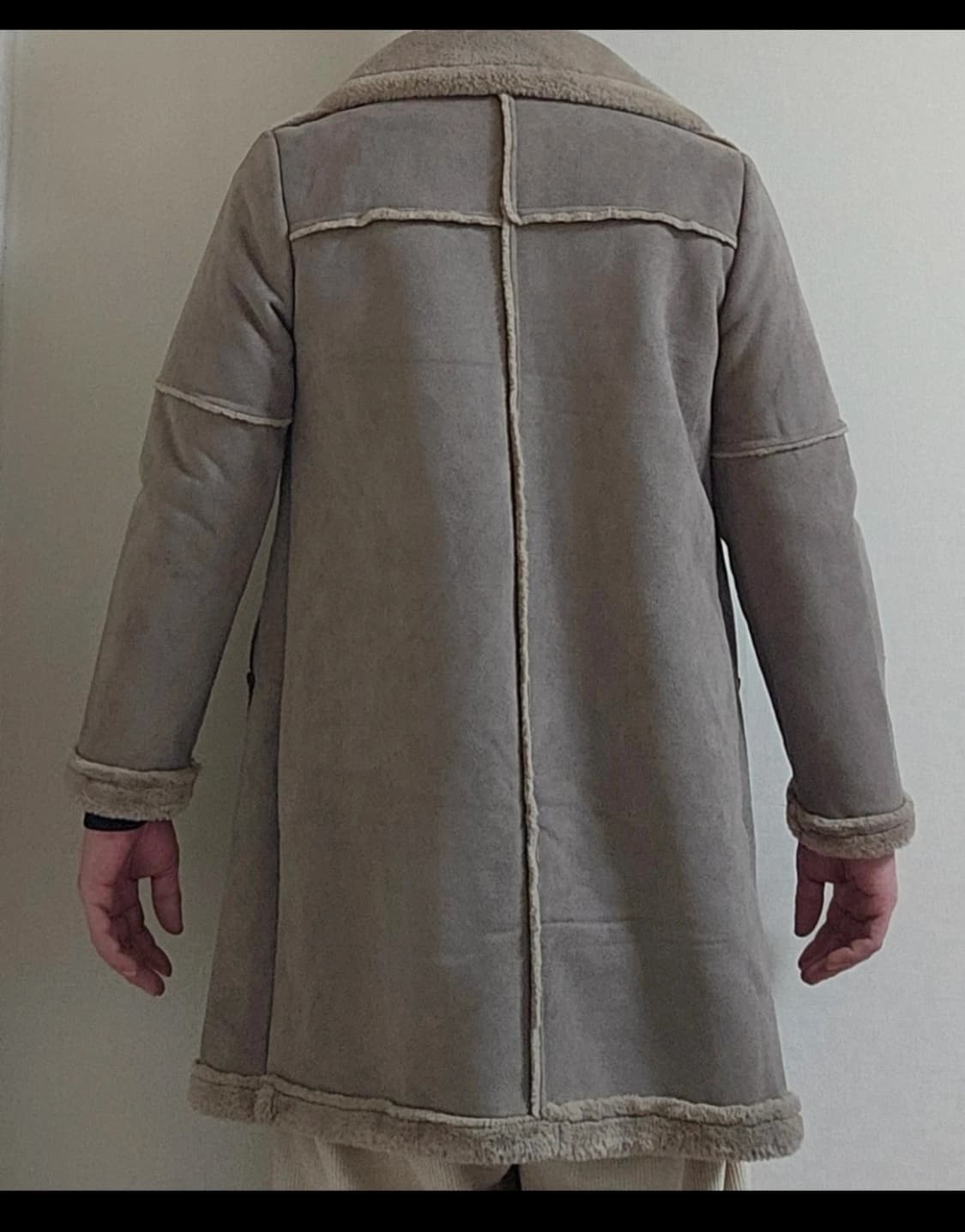 무스탕 롱 코트 M 새상품급 상품이미지4