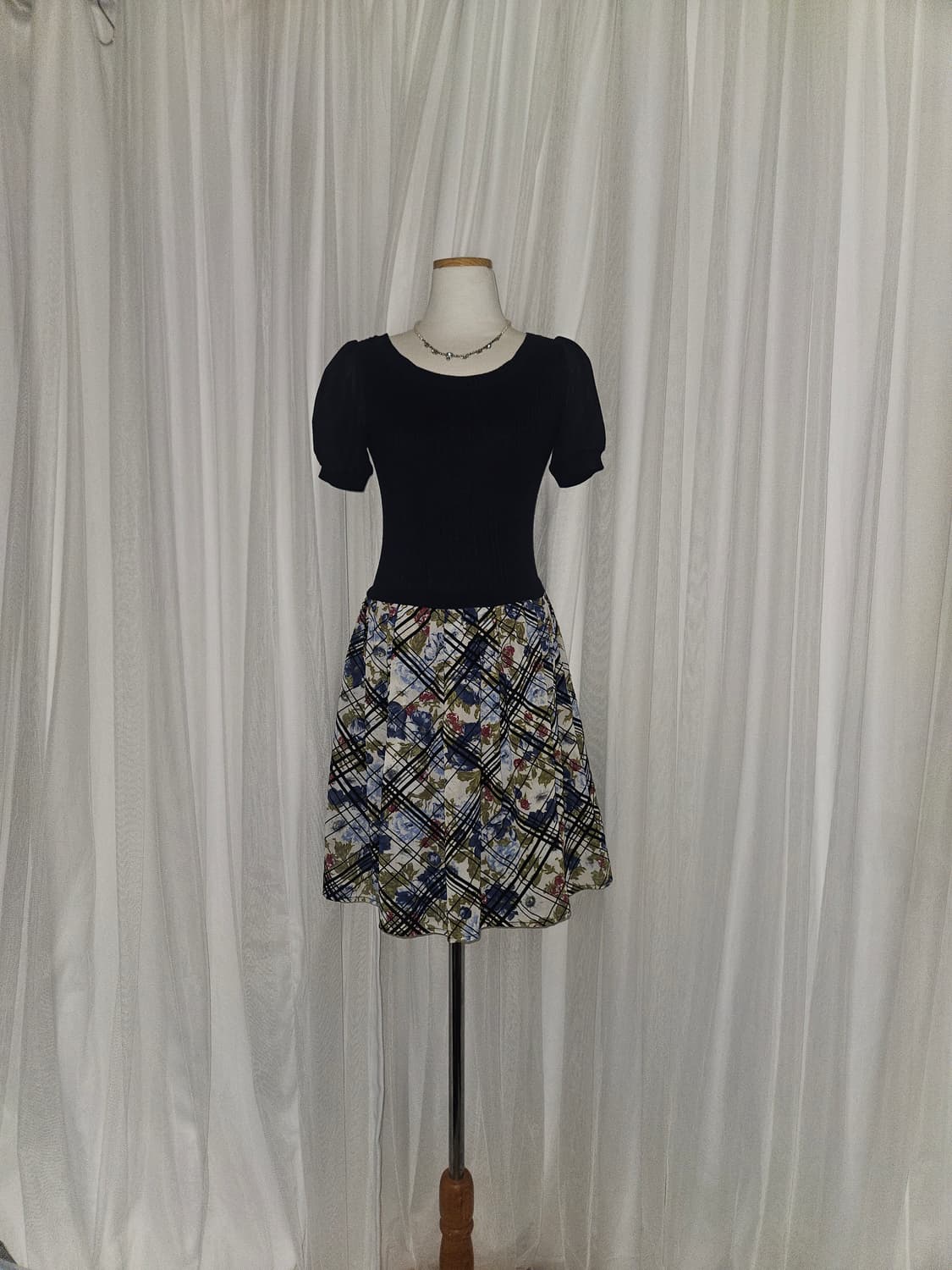 peyton place 블루로즈 네이비 히메 드레스 상품이미지1