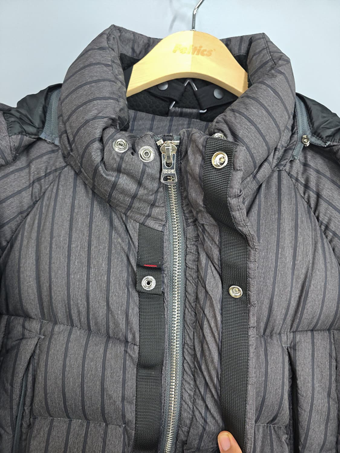 유에스폴로(USPA) 스트라이프 롱패딩 115 상품이미지6