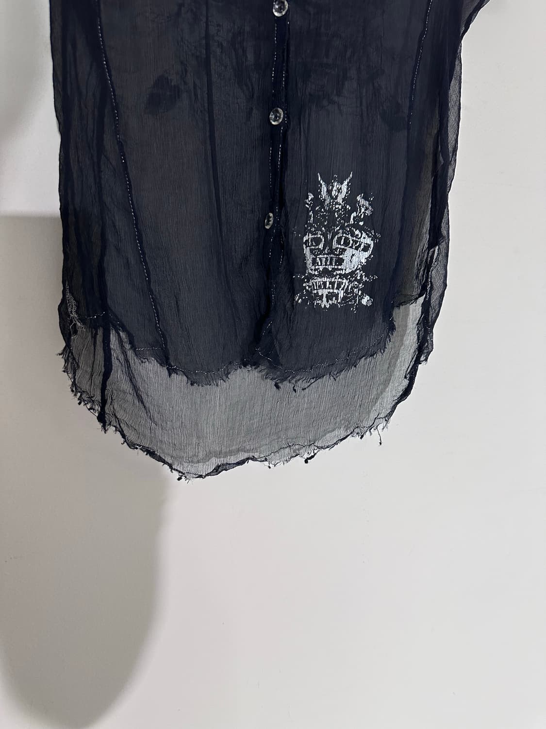 printing detail mesh shirt 상품이미지4