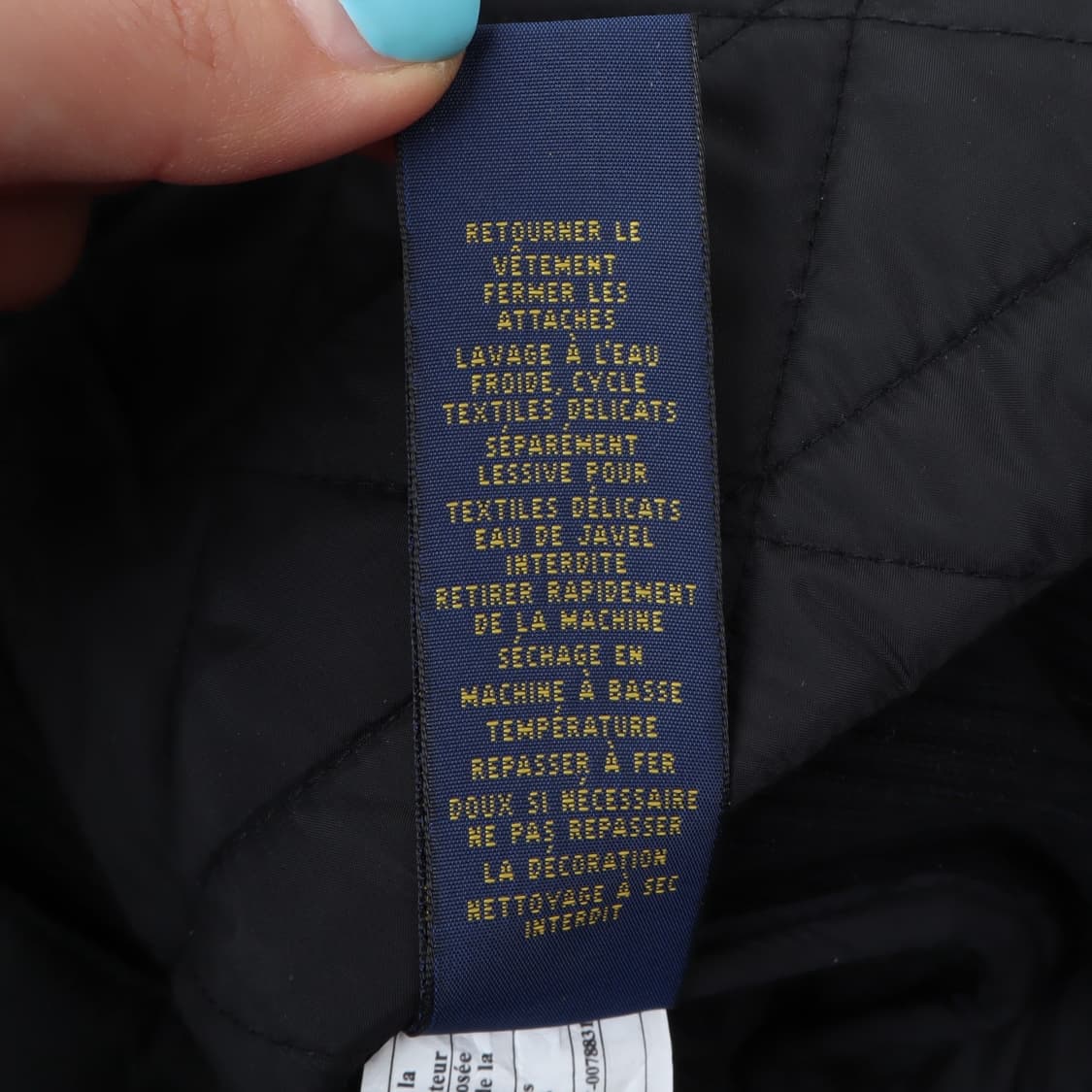 폴로 랄프로렌 크레스트폴로 스웨이드 퀄팅 베스트 상품이미지10